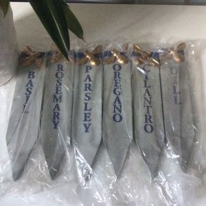Brand New Herb Markers - 6 pieces